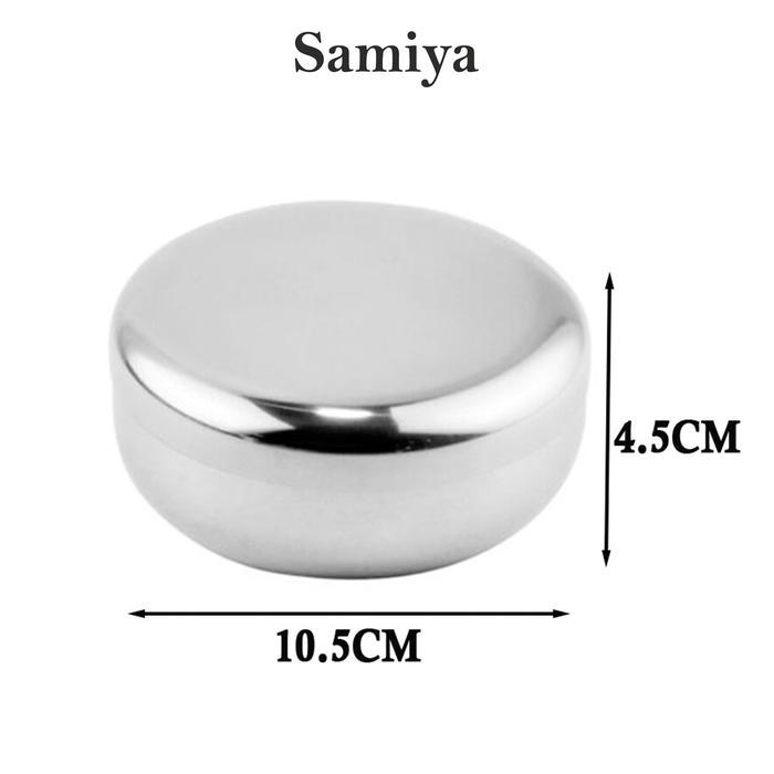 mangkok soup stainless free penutup / stainless steel bowl korea