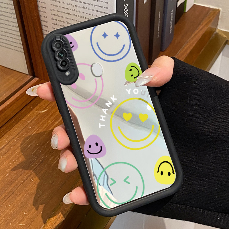 Casing Hp OPPO A31 2020 A8 Case Casing Kematian Smile Emoji Tas Pola Kasus cermin tangga HP Kasing S