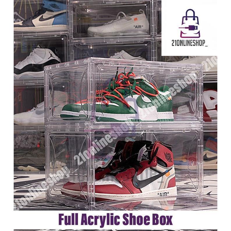 Shoe Box Full Acrylic Kotak Sepatu Akrilik Box Sepatu Sneakers Box Kotak Penyimpanan Sepatu