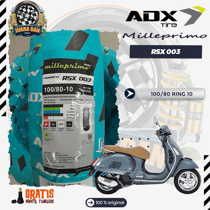 Ban Vespa Adx Milleprimo RSX003 100/80 ring 10