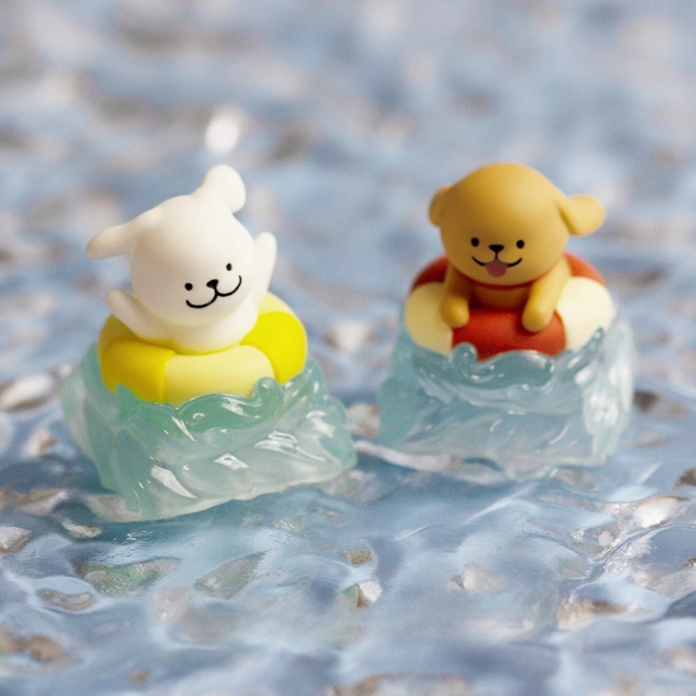Cute Puppy Artisan Keycap Custom Resin Point Keyboard Cap Original Cute Anime KeyCap for Mechanical
