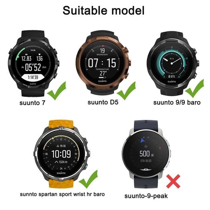 TEREMURAHTERLARIS READY SILAHKAN DIORDER TALI JAM STRAP FOR SUUNTO 9 - SUUNTO 9 BARO - SUUNTO 7 -