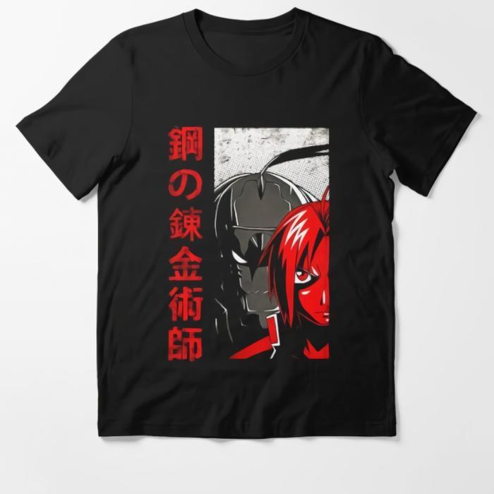 Kaos Oversize Fullmetal Alchemist Anime Manga Premium  Unisex
