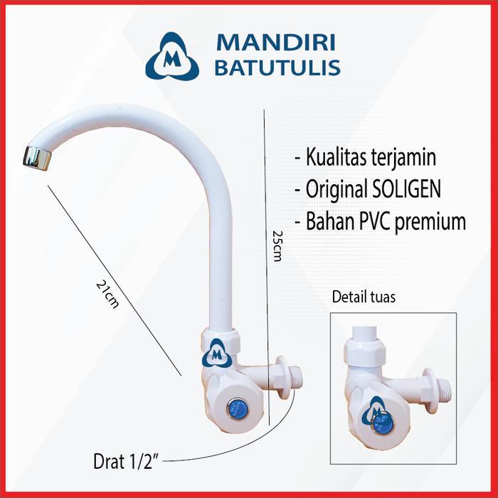 Kran Angsa Soligen Cuci Piring / Kran Air Soang / Kran Plastik Putar .