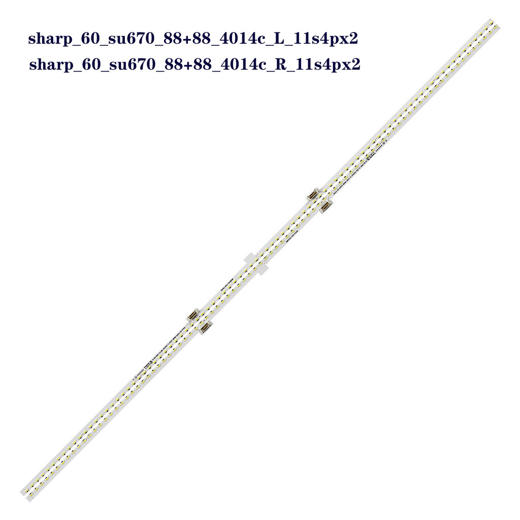 LED Backlight strip 88 leds for Sharp_60_SU670_88+88_4014C_L R RB358WJ2 17Z16B LCD-60SU578A
