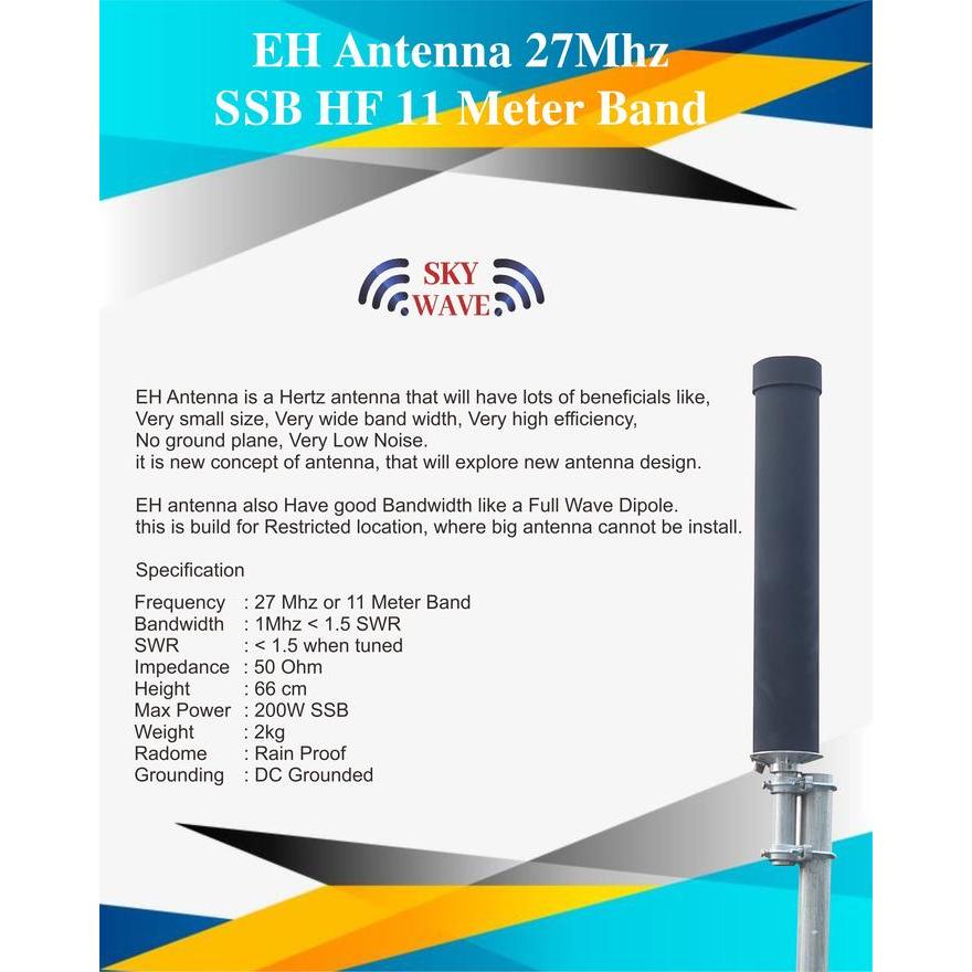 EH Antenna 27Mhz SSB HF 11 Meter Wide Band antena