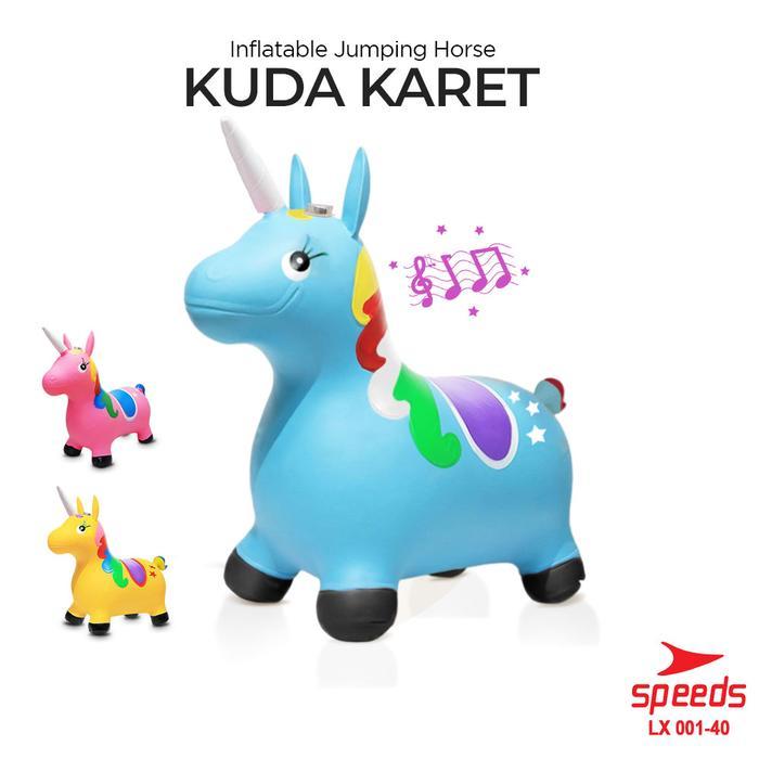 SPEEDS Mainan Kuda Karet Tiup Inflatable Jumping Horse Tunggangan Kuda Toys 001-40