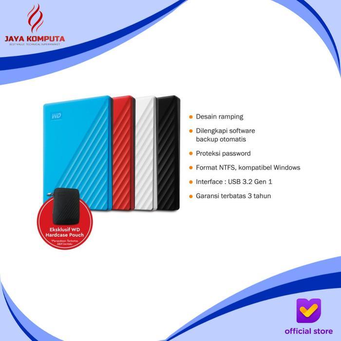 WD My Passport 2TB HDD Hardisk Eksternal 2.5 inch
