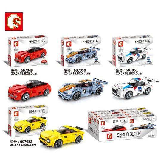 Mainan Anak Sembo Block Mobil Balap / Sembo Block Famous Car Tokolisnanya