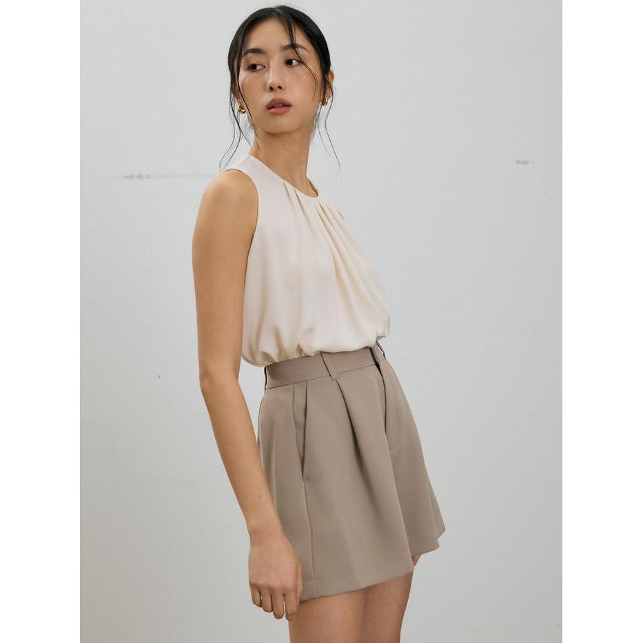 Love Bonito - Atasan Wanita - Amy Satin Pleated Top