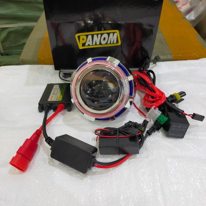 LAMPU DEPAN PROJIE HID 4 INCI PROJECTOR HID 4 INCI LAMPU DEPAN PROJIE HID HIGH LOW MOTORCYCLE