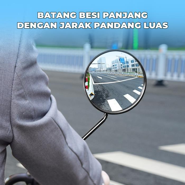 Kaca Spion Sepeda Motor Universal Kaca Spion Sepeda Listrik Ukuran 8Mm Kaca Spion Sepeda Listrik