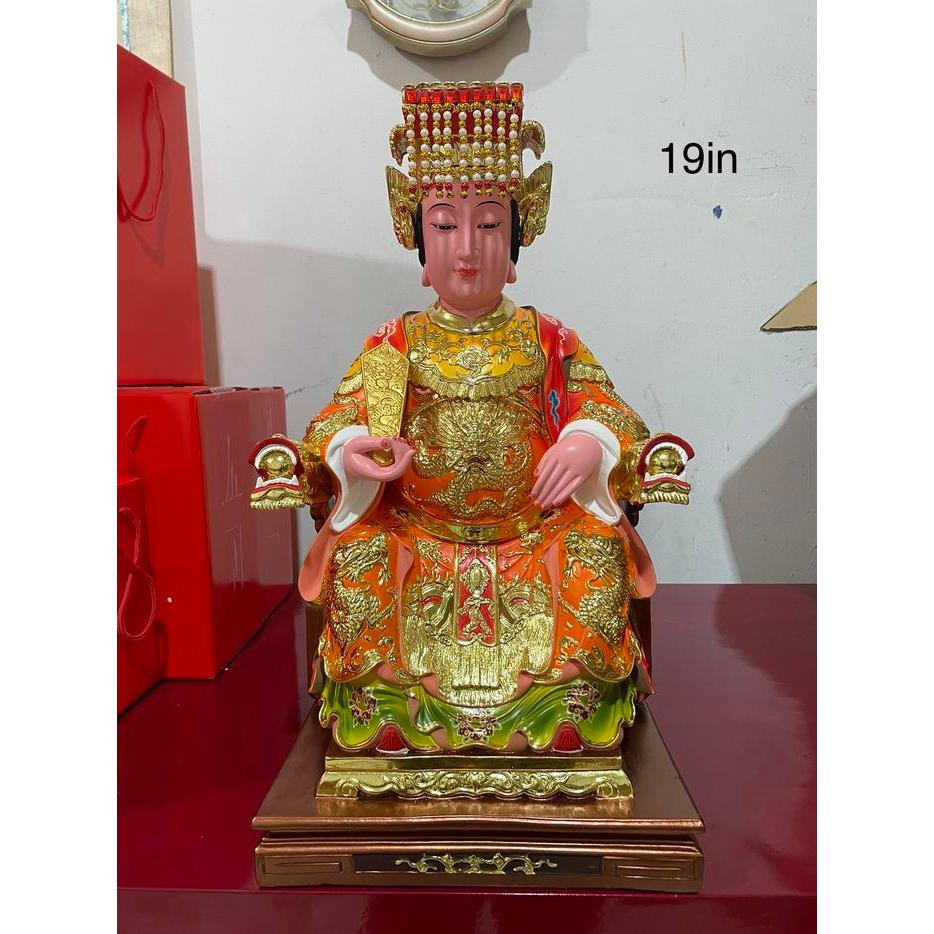 Patung dewi mazu / maco / dewi samudra 19in resin