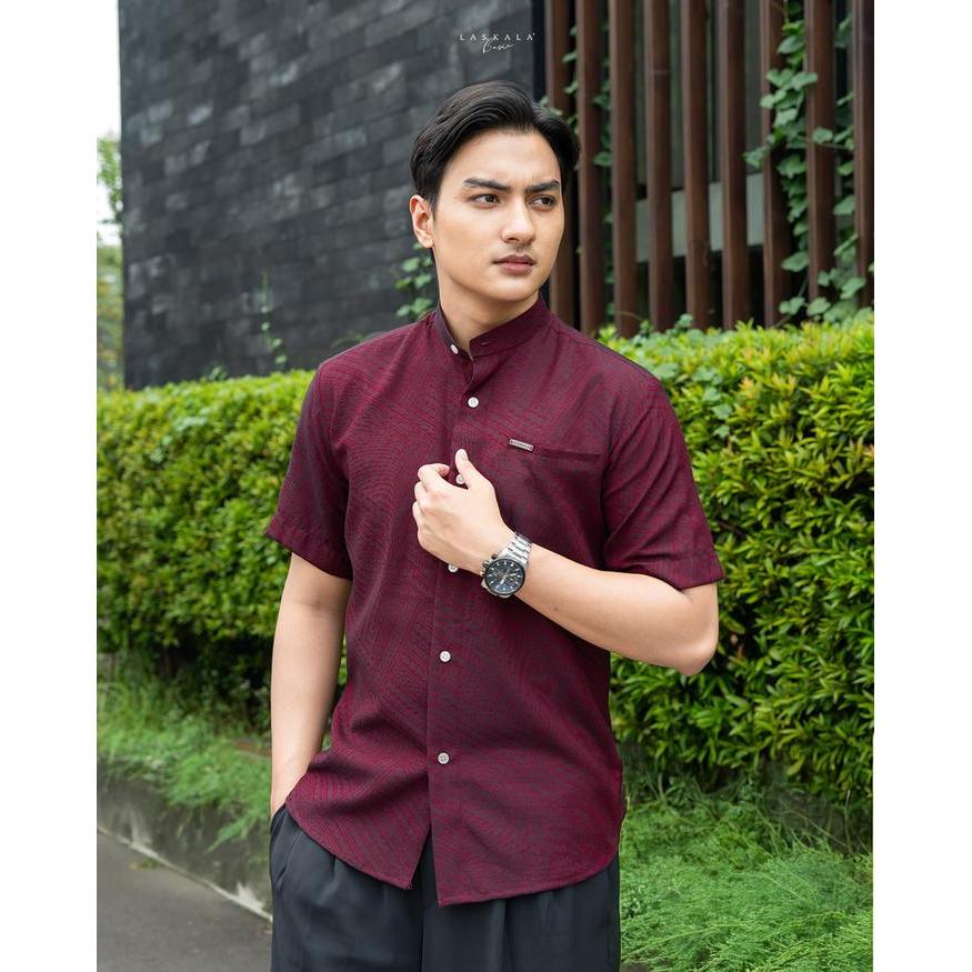 Havar Verde Series Kemeja Koko Muslim Premium Slimfit Lengan Pendek