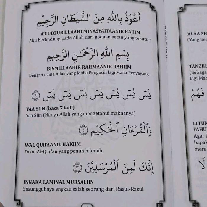 Buku Kitab Yasin Fadhilah Arab Yasin Fadilah Latin Dan Terjemah Ukuran Besar A5 Terbaik