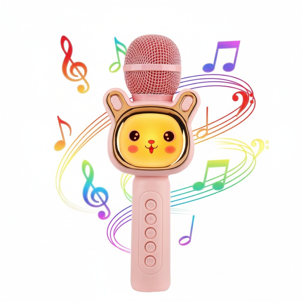 Kids Karaoke Speaker Microphone, Wireless Bluetooth, HIFI Stereo, Large Battery, Karaoke Microphone