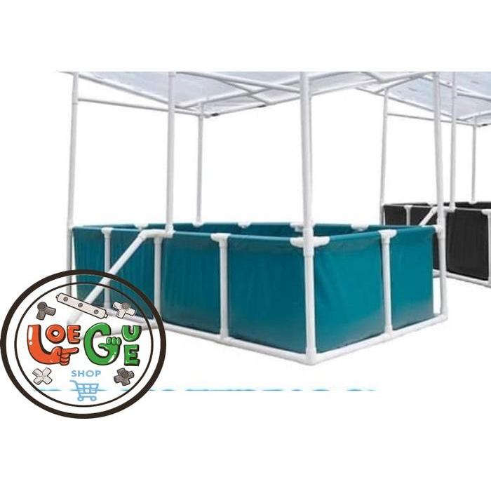 "New" LOEGUE Sambungan Fitting Tee Pipa PVC 4 Way Arah 1 Inch Rangka Hidroponik Praktis &