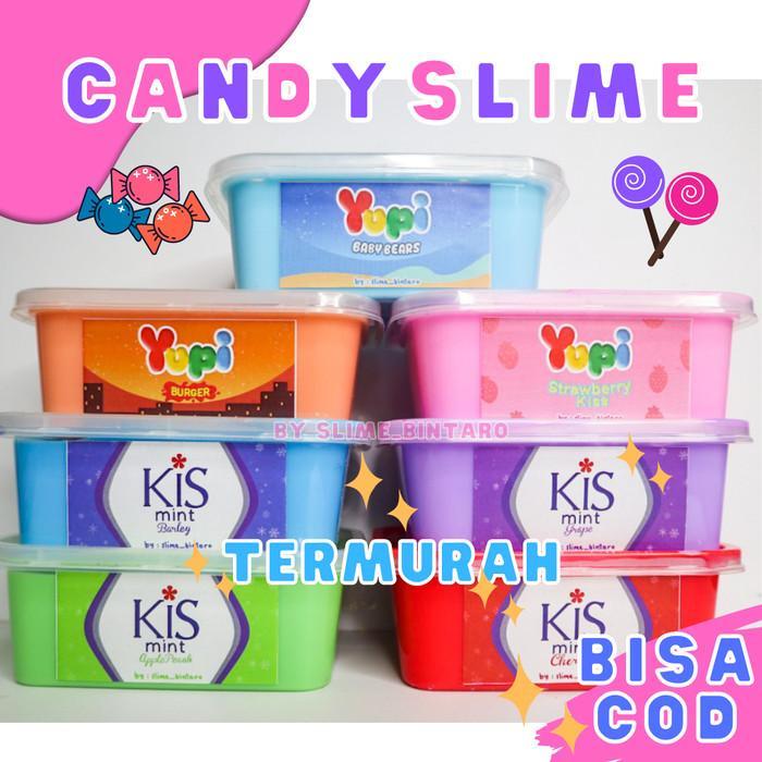 CANDY SLIME BY SLIME BINTARO SLIME TERMURAH BISA COD FREE PACKING SLIME BEST SELLERKING SLIME