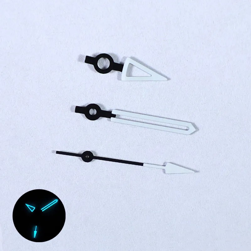 NH35 Watch Hand BGW9 C3 Lume Hour Hand Minute Hand Suitable for NH35 Movement Black Lume Watch