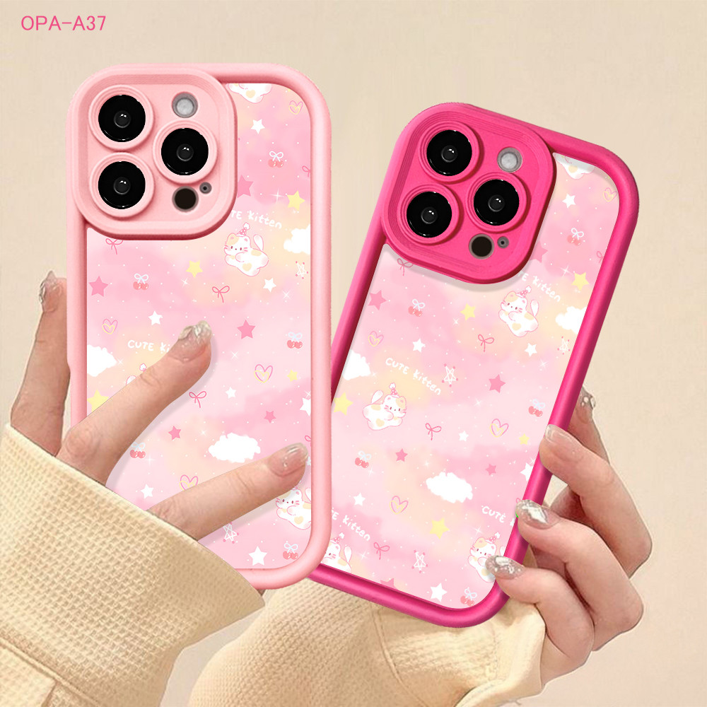 Rose Pink Full Coverage For OPPO A37F A37 A16E A16K Casing Hp Softcase Kesing Case S2-7202 MFTY