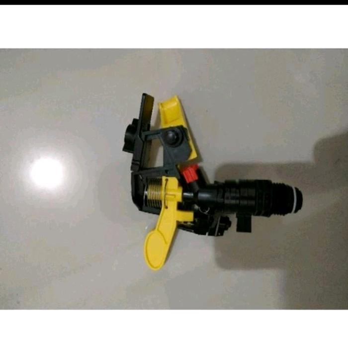 "New" KINCIR AIR 1502 ( SPRINKLER / SPRINKLE / IMPACT SPRINKLER 1/2" /semprotan MODEL TEMBAK KUNING