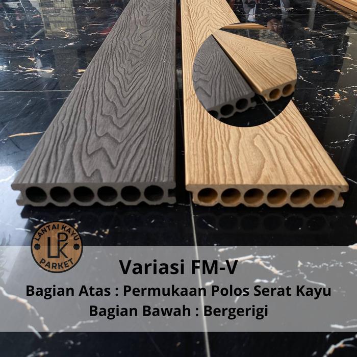 Lantai Decking Wpc Anti Uv - Decking Wpc Batangan Outdoor Pasti Promo