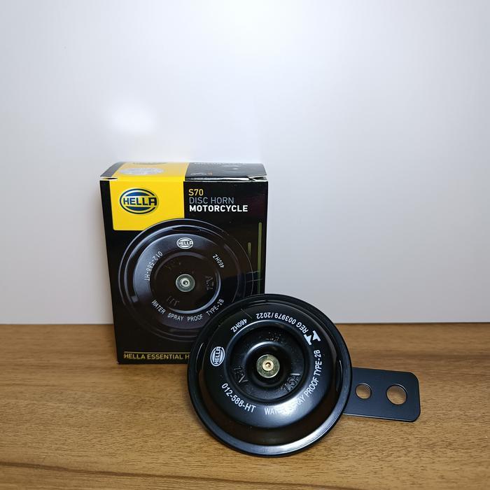 KLAKSON HELLA MOTORCYCLE SINGLE DISC HORN S70 12V - KLAKSON MOTOR