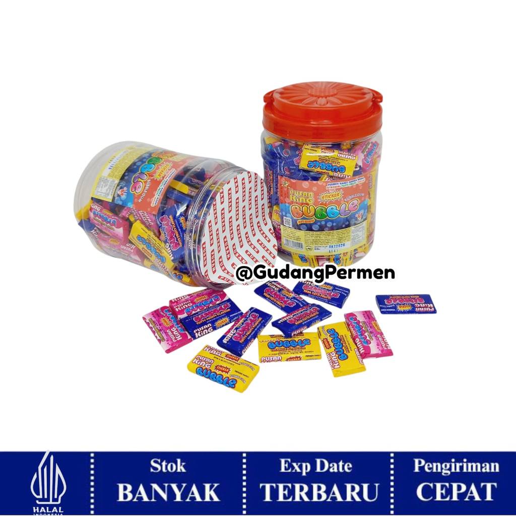 Pusan King Bubble isi 100 / Permen Karet Bubble Gum Tatto
