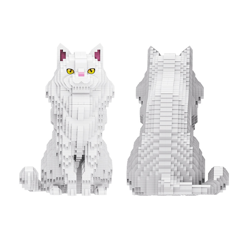 Mirco Particle Cat Building Blocks Toys Persina Cat Ragdoll Cat Siamese Cat Shorthair Blue Cat