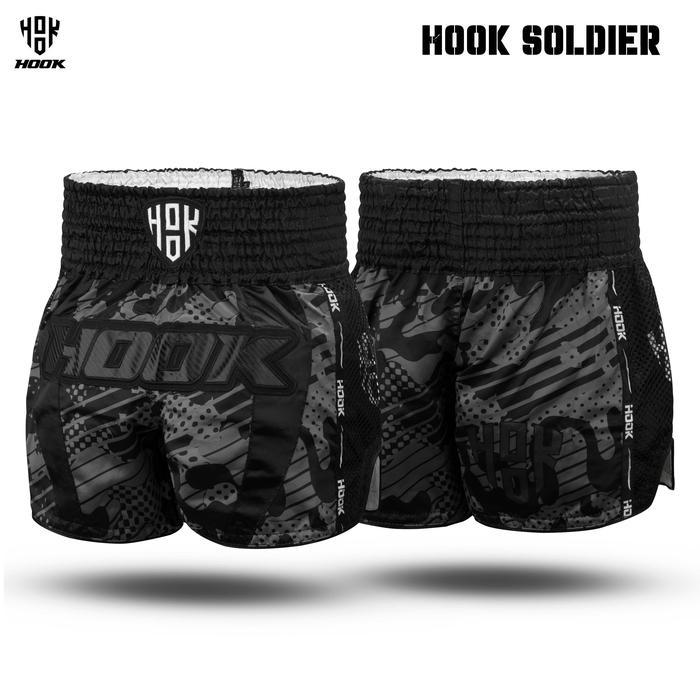Celana Muay Thai Hook, Muay Thai Short Hook, Celana Muay Thai Soldier