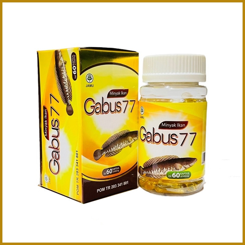 Minyak Ikan gabus 77 60kapsul - albumin fish oil darusyifa