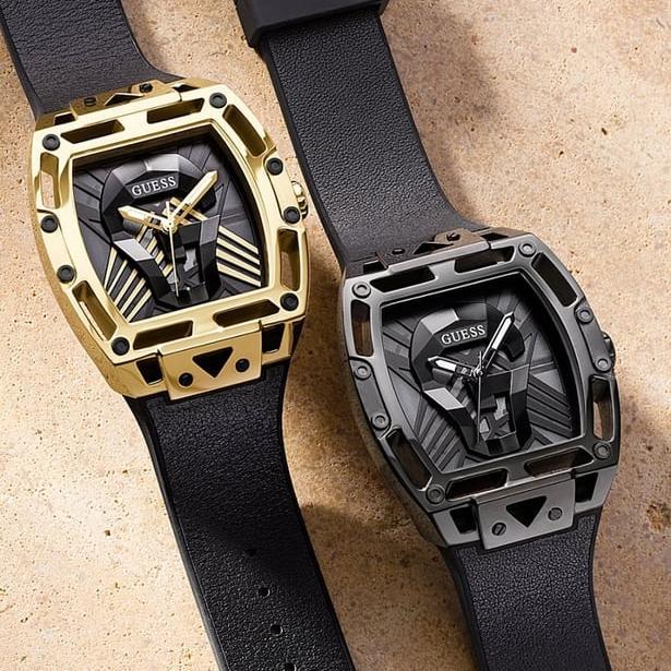 (Jual-1225) Jam Tangan Pria Guess Original GW0500G1 GW0500G2 Rubber Black Fullset