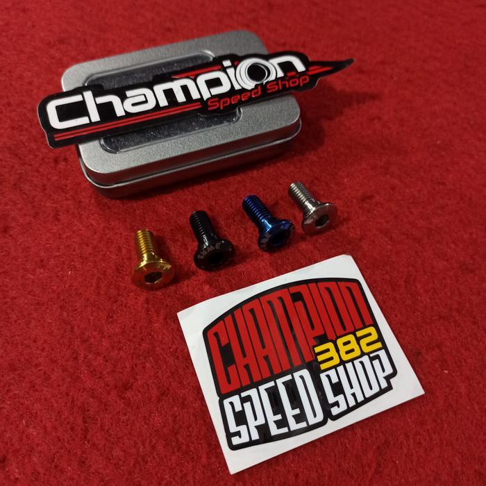 Baut Piringan Cakram Belakang Titanium Wr3 Cbr 250Rr Cbr 600 Mx 135