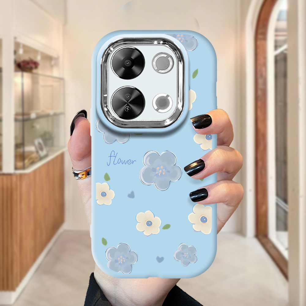 Softcase Phone Case For Itel P65 Case Fashion Soft Flower Motif Casing Ponsel Untuk Kesing Handphone