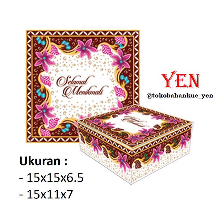 Okey Snack Box / Kotak Dus Kue Selamat Menikmati 1 Pack = 20 Pcs