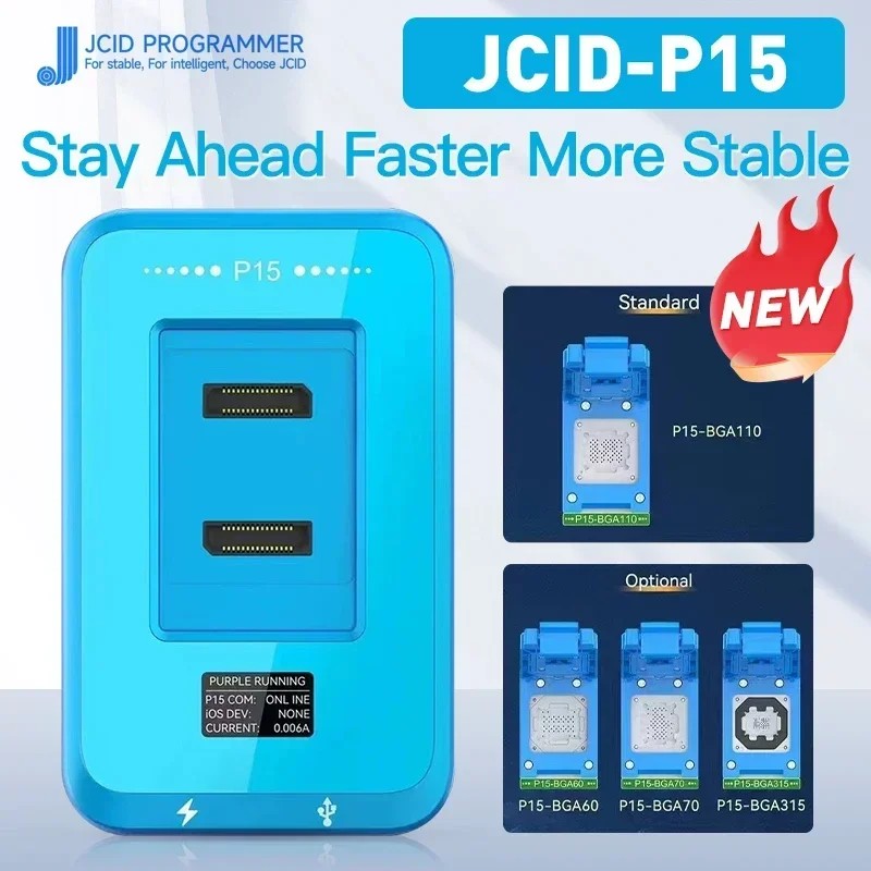 PROMO HARI INI  JC P15 Nand Programmer With BGA315 BGA110 BGA70 BGA60 Module For iPhone 6-15PM iPad 