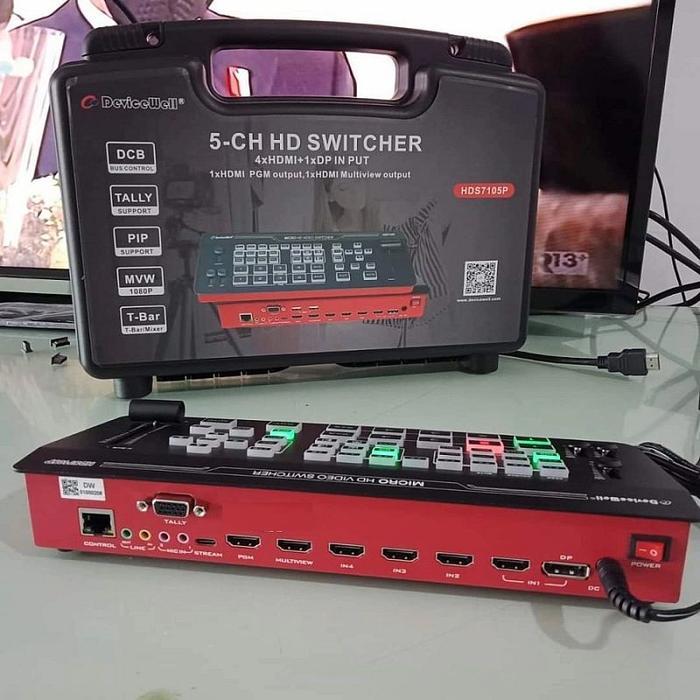 Premium Devicewell Hds7305 Video Switcher. Tbar Recording Original
