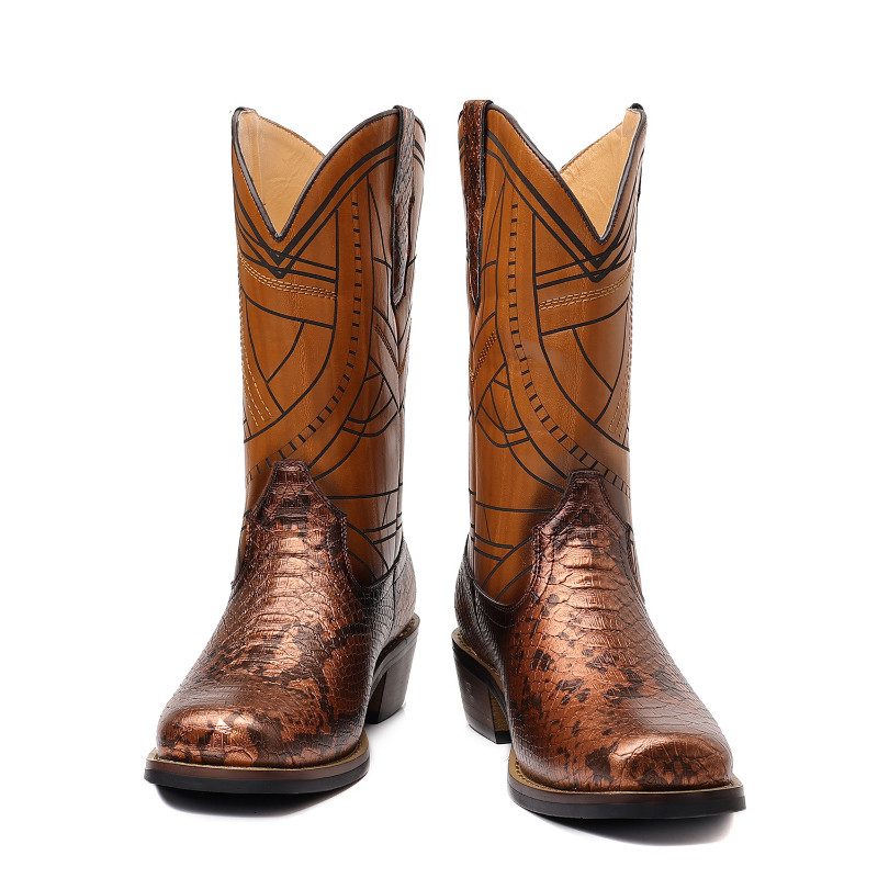 Men's High Heels Western Cowboy Boots Outdoor Sports Knight Boots Men's Boots
