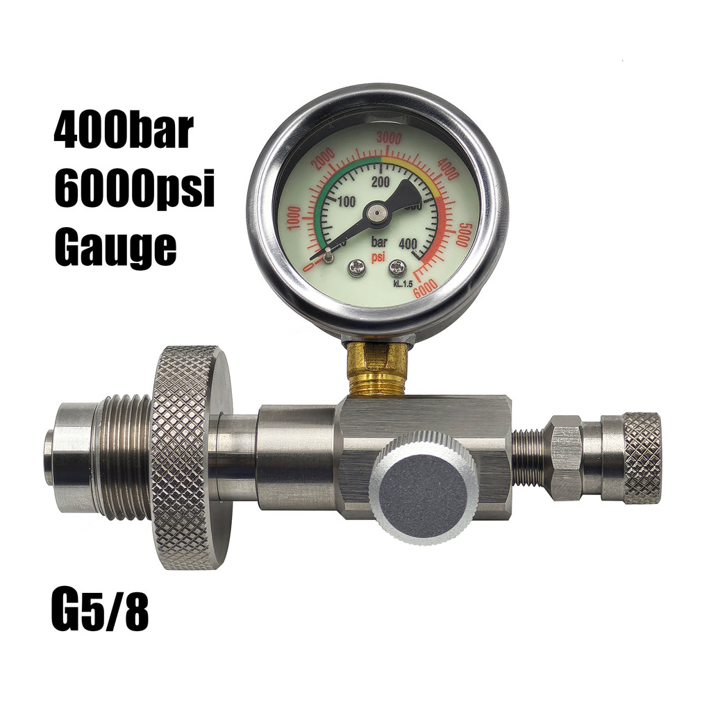 HP Filling Station Chargeing Adapter DIN Connector Big Tank To Small Bottles HPA Scuba Diving With