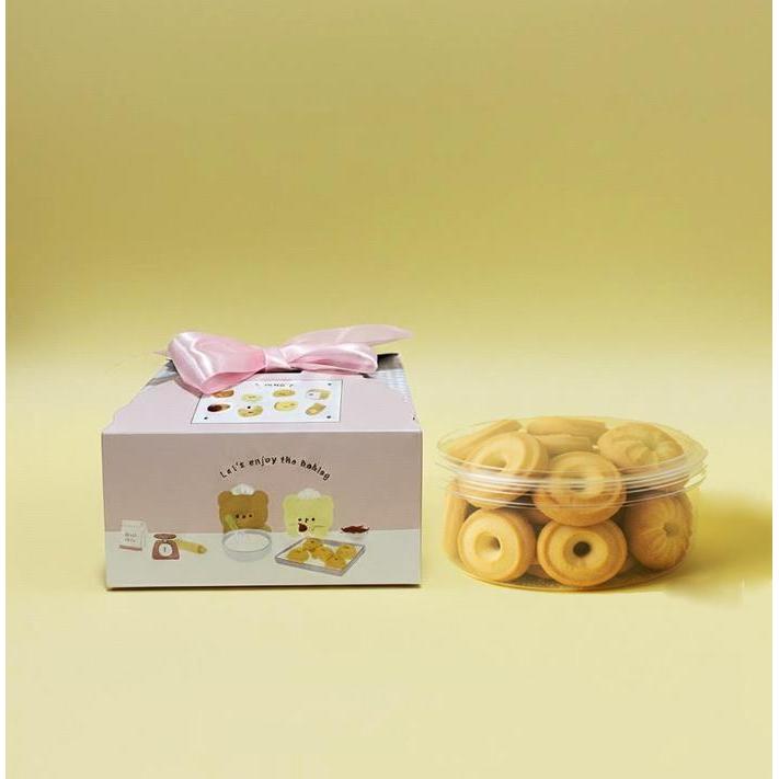 (12 Biji) Gift Box Ukuran 14x14x7 PENDEK Kotak Kue Kering Lebaran Natal Box Cake Roti Mooncake Dus