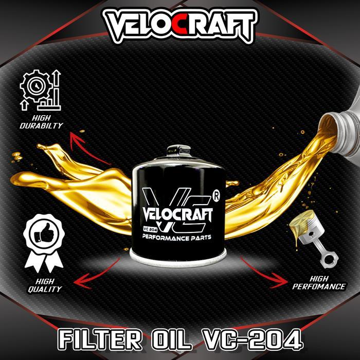 Velocraft Filter Oli Vc-204 Untuk Honda Cbr250Rr Cbr-250 Rr Cbr250-Rr Cbr600Rr Cbr-600Rr Cbr 600 Rr