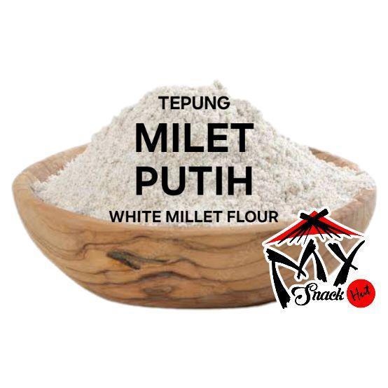 TEPUNG MILET PUTIH 1KG BUBUK JAWAK JEWAWUT WHITE MILLET ORGANIK ORGANIC GLUTEN FREE FLOUR POWDER