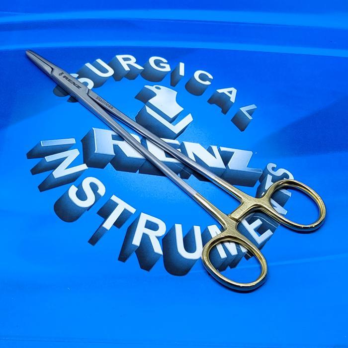 "Mayo-Hegar" Needle Holder 20cm Gold Handle - Renz