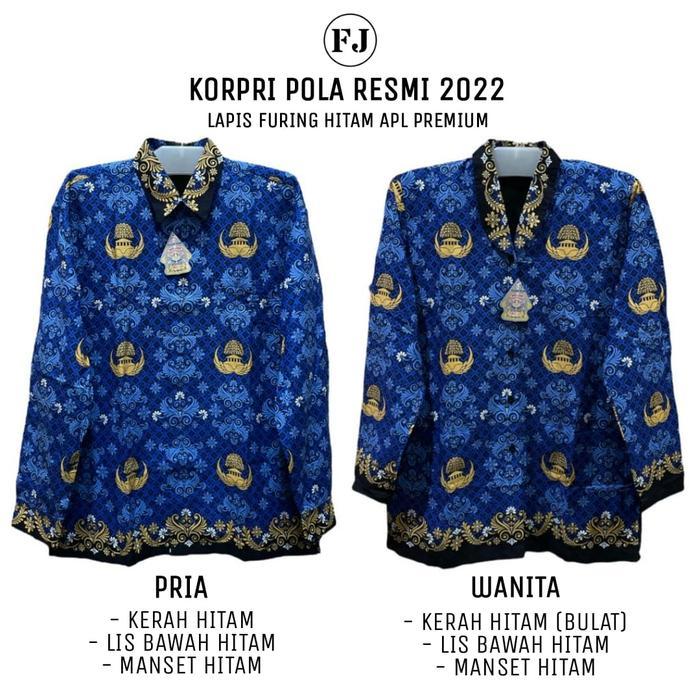 Baju Batik Korpri Puring Pria Wanita