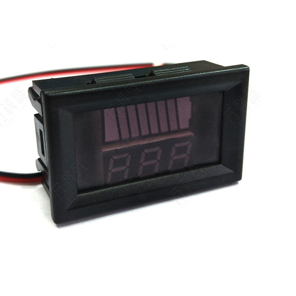 Car Battery Charge Level Indicator 12V 24V 36V 48V 60V 72V Lithium Battery Capacity Meter Test