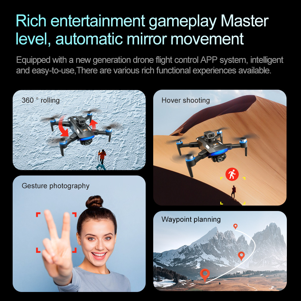 M6 Drone 8K Professional For  4K Camera Drones 5G WIFI FPV Video UAV large screen