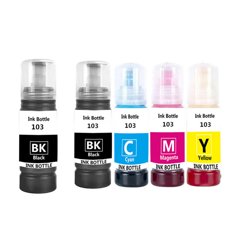 T103 103 104 Refill Dye Ink For Epson Eco Tank L1110 L3100 L3110 L3111 L3116 L3150 L3151 L3156 L3160