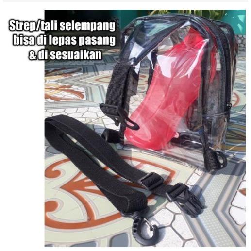 Waistbag Pria [Tas Konser]Tas Dada Selempang Bening Transparan Waistbag Pria Wanita