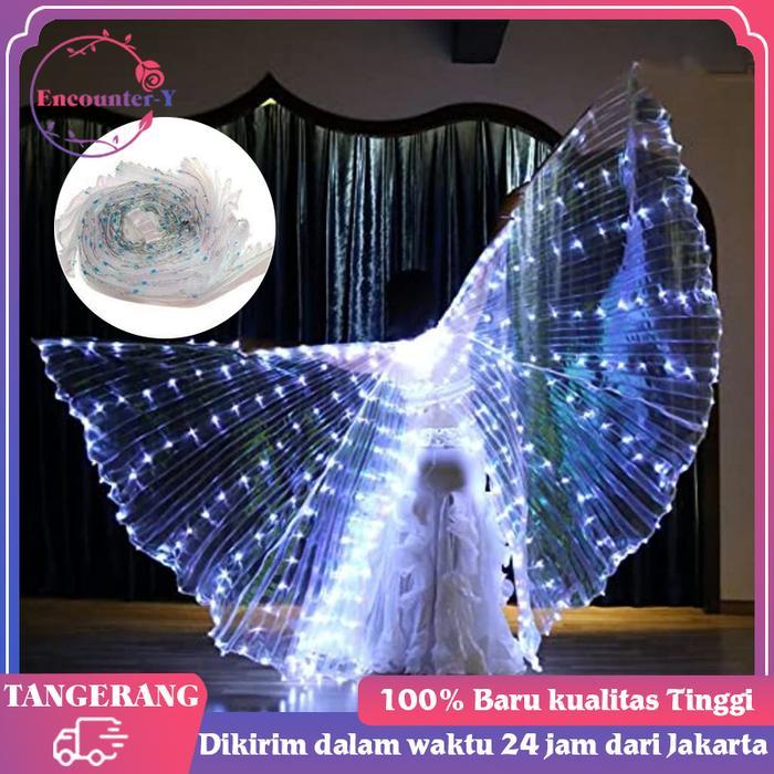 Sayap Kerub Belly Dance Led Kostum Sayap Malaikat Kostum Sayap