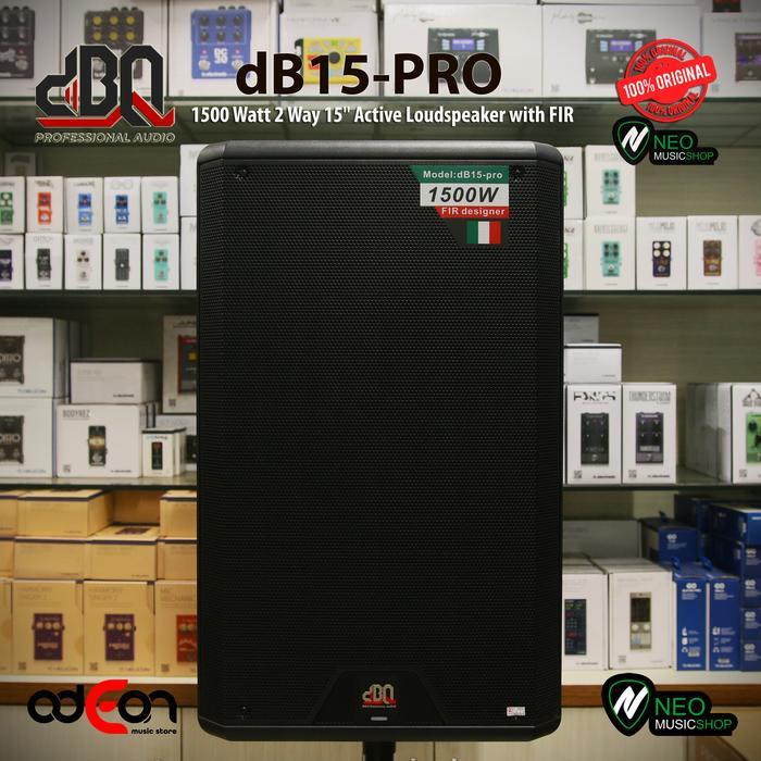 Dbq Db15-Pro 1500 Watt 2 Way 15" Active Loudspeaker With Fir Terbaik